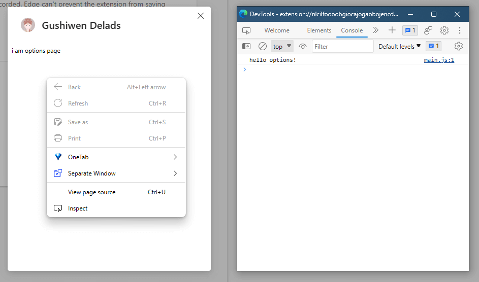 `inspect` 查看 console 的输出