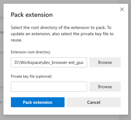选择你的扩展程序目录